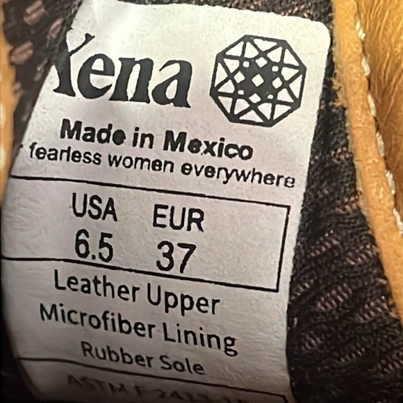 Xena Workwear Womens Bootie Non Slip brown Cognac size 6.5 EUC 37 - Picture 15 of 16